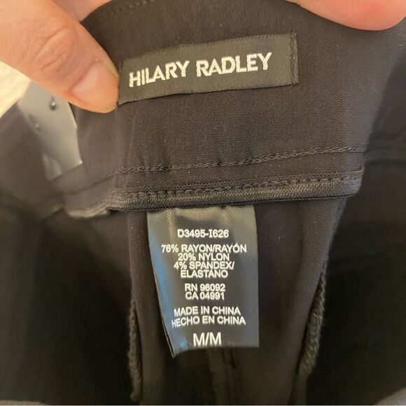 Hilary Radley Womens Midweight Bermuda Pull-On Shorts black stretchy M NEW - Picture 6 of 10